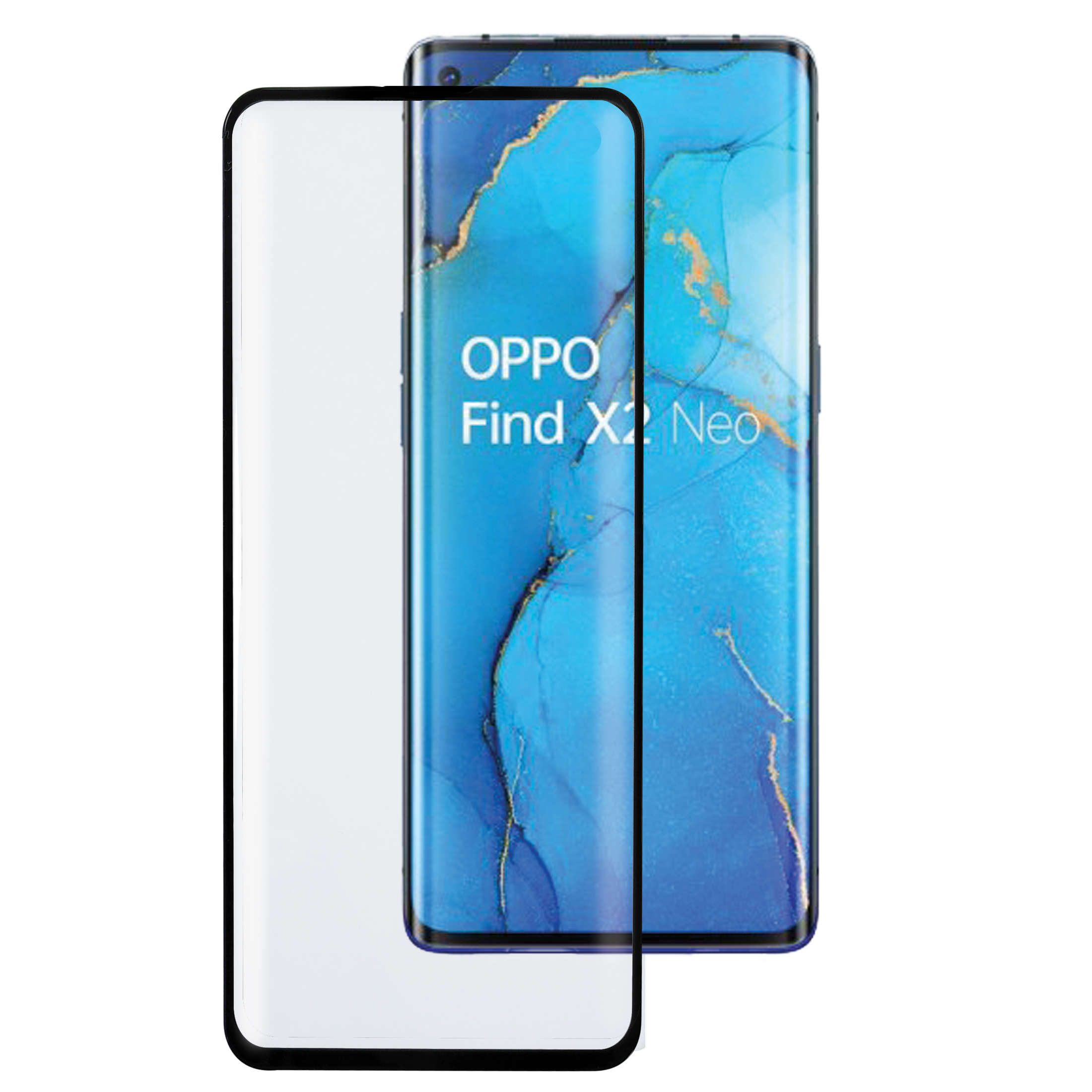 Premium 4D tempered glass screen protector for Oppo Find X2 Neo | Ideus